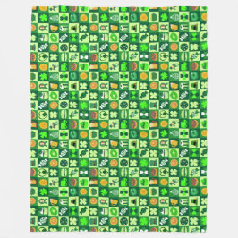 Cobertor De Velo Rua. Ícones do dia de Patrick Padrão sem costura