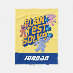 Cobertor De Velo Rua Sésamo Construção Mecha Adicionar nome