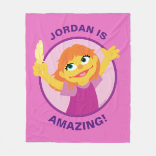 Cobertor De Velo Rua Sésamo   Julia Holding Feather