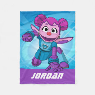 Cobertor De Velo Rua Sésamo Mecha Builders Abby Adicionar nome