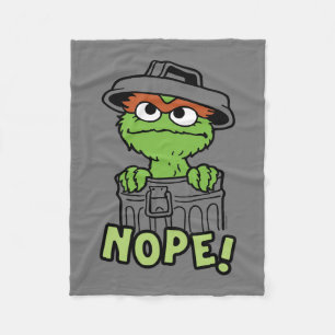 Cobertor De Velo Rua Sésamo Oscar, o Grouch Nope!