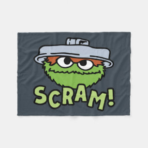 Cobertor De Velo Rua Sésamo Oscar, o Grouch Scram!