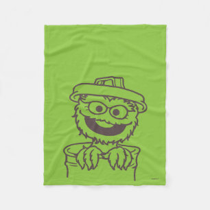 Cobertor De Velo Rua Sésamo Oscar the Grouch
