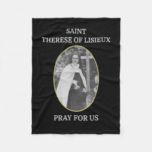 Cobertor De Velo Rua. Therese of Lisieux T-Shirt Santo Little Flowe