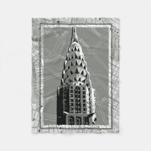 Cobertor De Velo Ruas de Nova York com Empire State Building