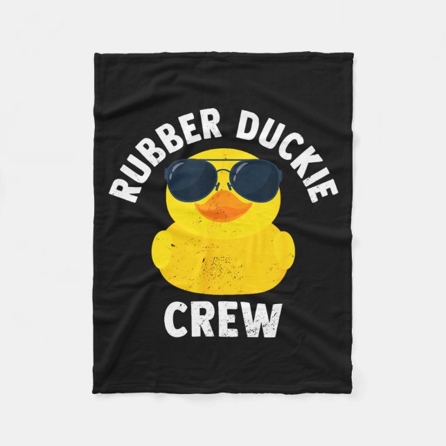 Cobertor De Velo Rubber Duckie Crew Funny Rubber Duck  (Frente)