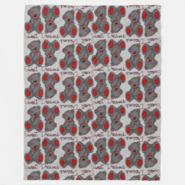 Cobertor De Velo Rúbi Ursinho-brilhante dos Sonhos Doce