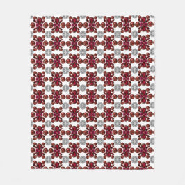 Cobertor De Velo Ruby & Diamond Gemstone Art Red