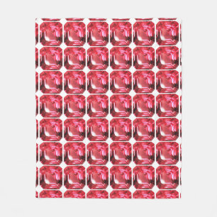 Cobertor De Velo Ruby Gemstone em forma de Octagon julho Birthstone