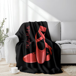 Cobertor De Velo Ruby Red Balé Slippers w Name Dance