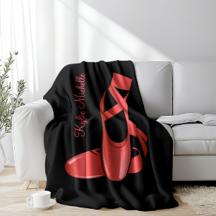 Cobertor De Velo Ruby Red Balé Slippers w Name Dance