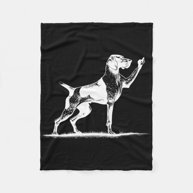 Cobertor De Velo Rude Pointer Dog Hole Pointer D (Frente)