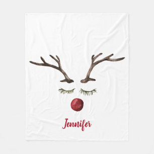 Cobertor De Velo Rudolph Red Nose Reindeer