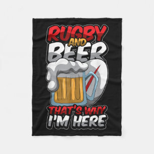 Cobertor De Velo Rugby E Cerveja É Por Isso Que Estou Aqui Engraçad