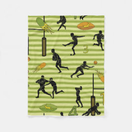 Cobertor De Velo Rugby game are on Fleece Blanket