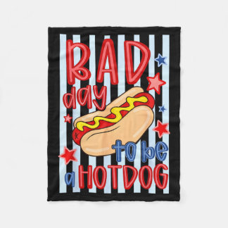 Cobertor De Velo Ruim Dia Patriótico 4 De Julho Para Ser Um Hotdog