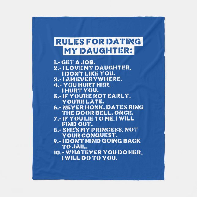 Cobertor De Velo Rules for dating my daughter (Frente)