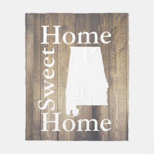 Cobertor De Velo Rustic Home Sweet Home Planks De Madeira Do Alabam