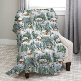 Cobertor De Velo Rustic Winter Woodland