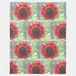 Cobertor De Velo Rusty Red Sunflower