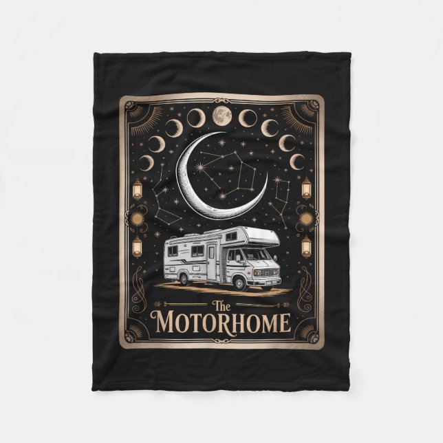 Cobertor De Velo Rv camping camper o motorhome lua montanha  (Frente)