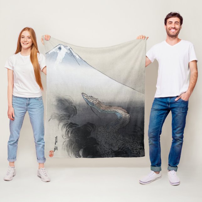 Cobertor De Velo Ryu Shoten: Dragão Crescente sobre Fuji, Japão (In Situ)