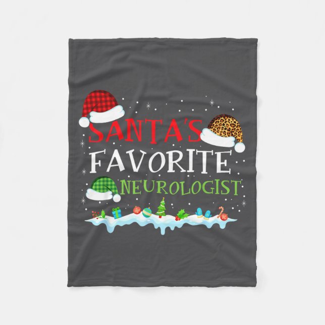 Cobertor De Velo s Favorite Santa Neurologist Fun (Frente)