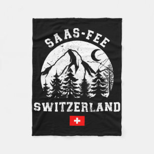 Cobertor De Velo Saas-fee Suíça Estação de Esqui Alpes Esqui Alpino