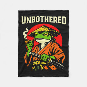 Cobertor De Velo Sabi Samurai Sapo Vintage Japonês Zen Sapo