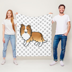 Cobertor De Velo Sable Shetland Sheepdog Sheltie Dog