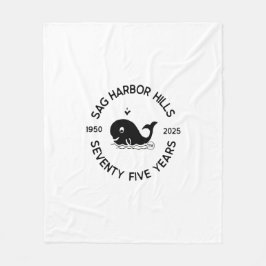 COBERTOR DE VELO SAG HARBOR COLINAS 75TH FLEECE BLANKET