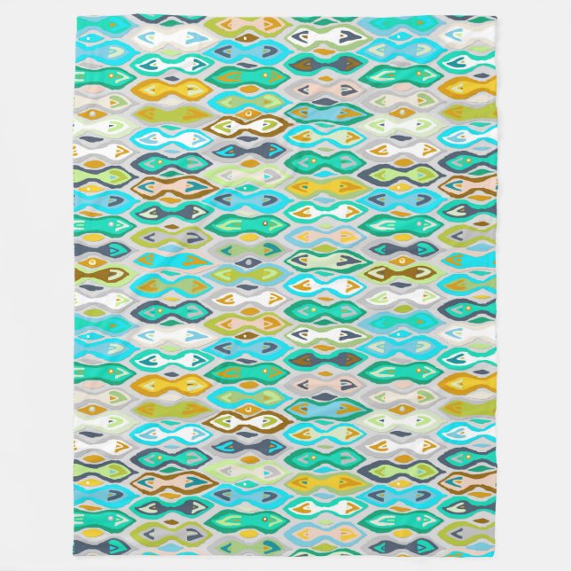 Cobertor De Velo Sagar-prata-ikat (Frente)