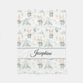 Cobertor De Velo Sage Bunny Sonha Um Bebê Personalizado