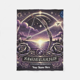 Cobertor De Velo Sagitário "Perseguindo Horizons" Fleece Blanket