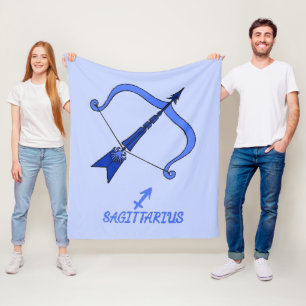 Cobertor De Velo Sagittarius Fleece Blanket
