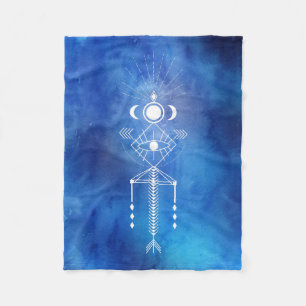 Cobertor De Velo *~* Sagrado Watercolor Shaman Primal Aztec Tribal