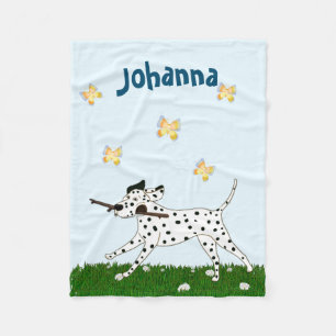 Cobertor De Velo Saída de Dalmatian Dog Lover