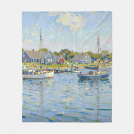 Cobertor De Velo Sailboats Impressionism New England