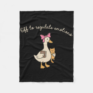Cobertor De Velo Saindo para Regular Emoções Funny Goose Saúde Ment
