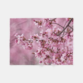 Cobertor De Velo Sakura Cherry Blossoms Pastel Pink Camadas