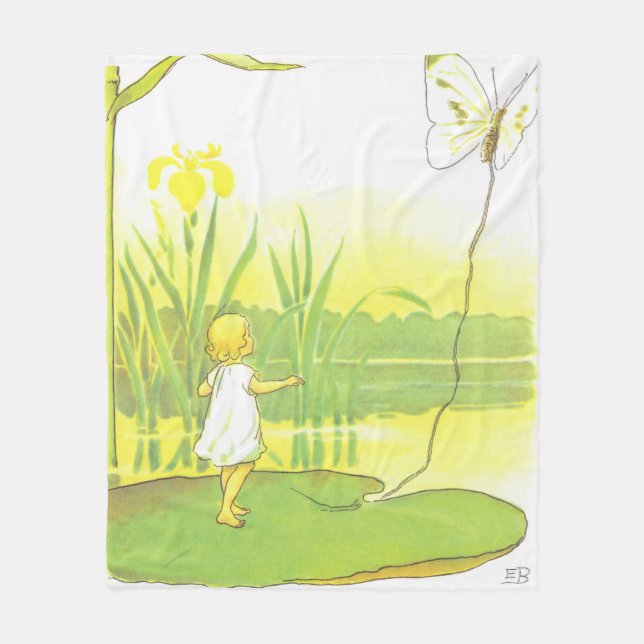 Cobertor De Velo Sala da Garota Thumbelina Pastel Fleece Blanket (Frente)
