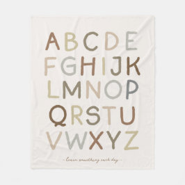 Cobertor De Velo Sala de Enfermeiro de Alfabeto Pintado com Vintage