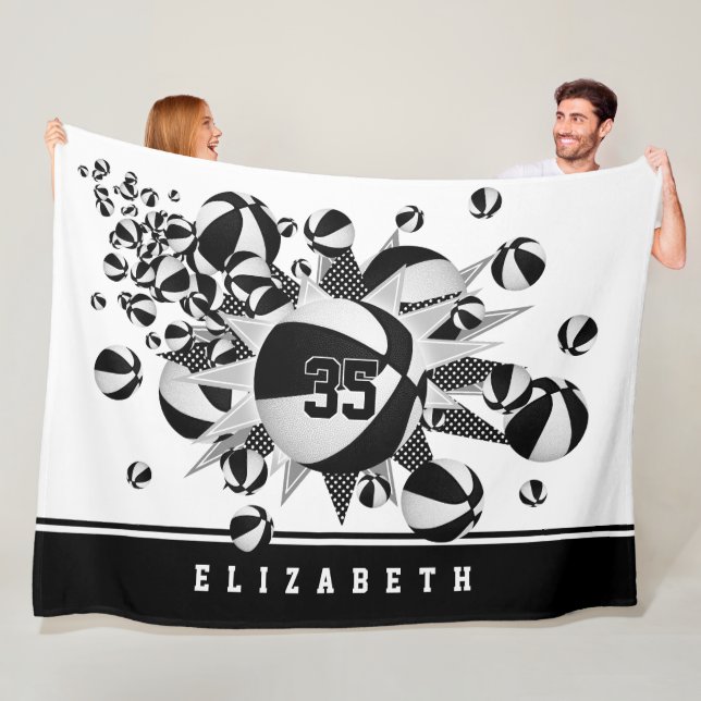 Cobertor De Velo sala esportes negras decência raparigas basketball (In Situ)