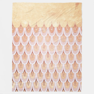 Cobertor De Velo Salmão Cinzento Cor-de-rosa-claro-claro-escamas-de