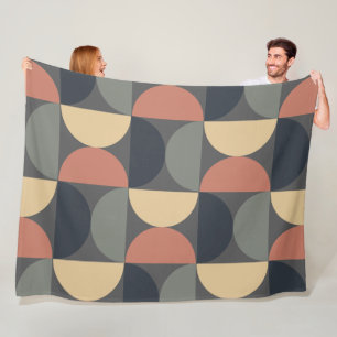 Cobertor De Velo Salmão de carvão moderno de meio século