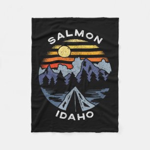 Cobertor De Velo Salmon Idaho Montanhas Férias Acampamento Lembranç