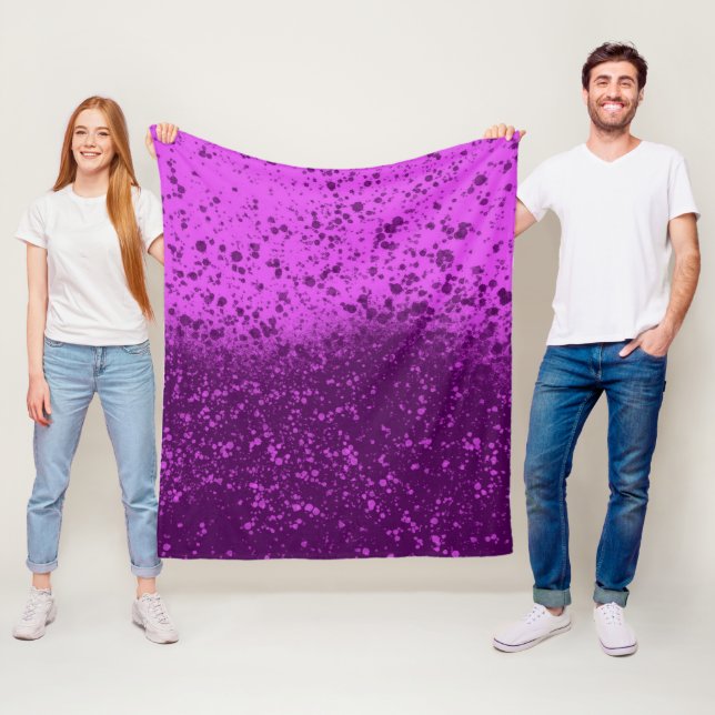 Cobertor De Velo Salpico Monocromático Roxo Real (In Situ)