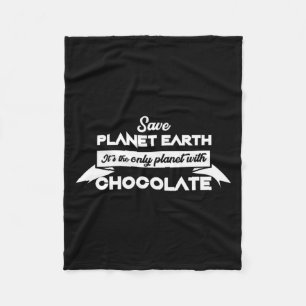 Cobertor De Velo Salvar o Planeta Terra Pelo Chocolate Divertido Am