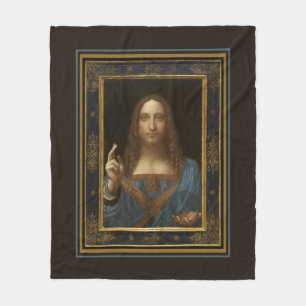 Cobertor De Velo Salvator Mundi c 1500 Leonardo da Vinci Arte Fina