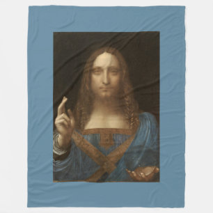 Cobertor De Velo Salvator Mundi por Leonardo da Vinci cerca de 1500